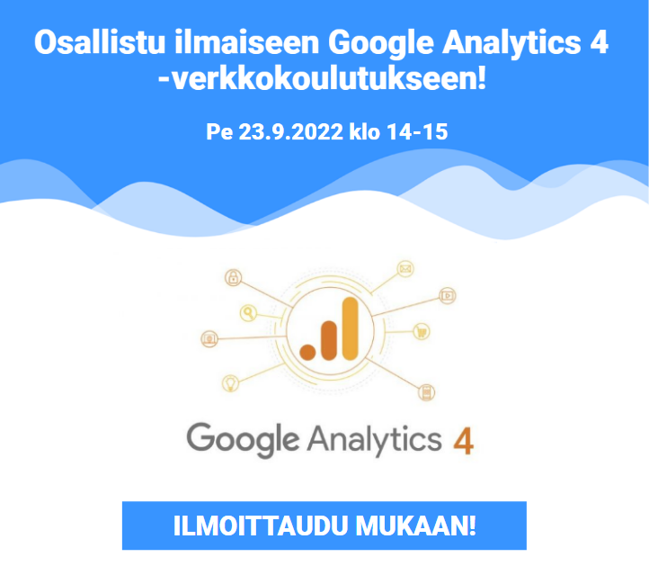Ilmainen Google Analytics 4 -koulutus